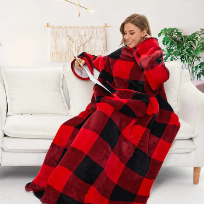 What Can a Blanket with Sleeves Be Used For? THREE POODLE