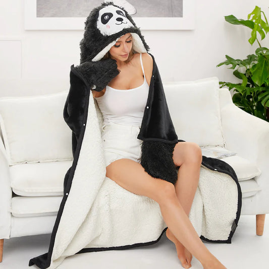 A Wearable Hooded Blanket Makes Your Life Beautiful