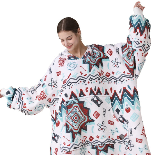 Bohemia Blue Blanket Hoodie