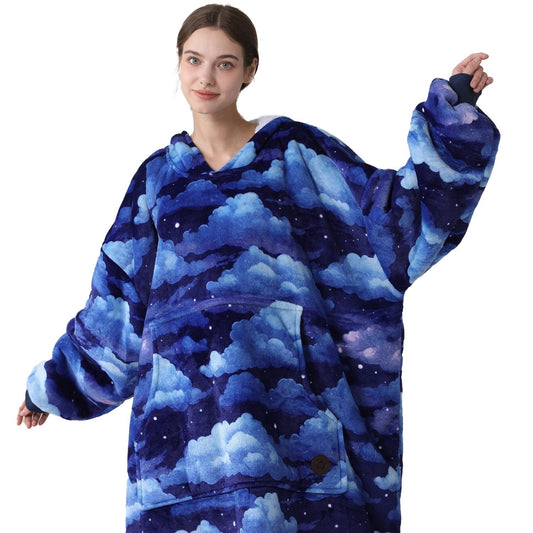 Cloudy Sky Blanket Hoodie