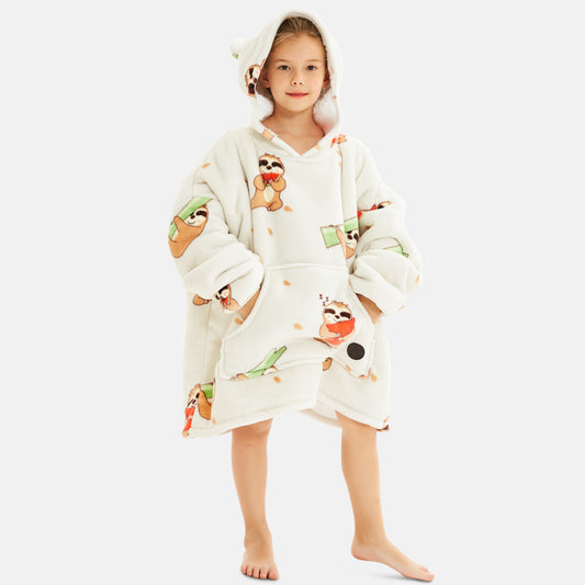 Kids' Sloth Blanket Hoodie