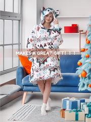 Bohemia Blue Blanket Hoodie