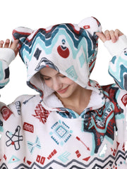 Bohemia Blue Blanket Hoodie