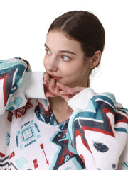 Bohemia Blue Blanket Hoodie
