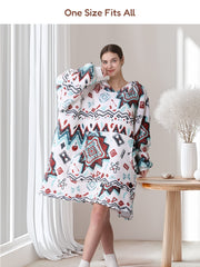 Bohemia Blue Blanket Hoodie