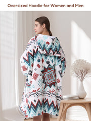 Bohemia Blue Blanket Hoodie