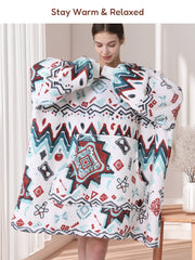 Bohemia Blue Blanket Hoodie