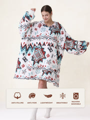 Bohemia Blue Blanket Hoodie