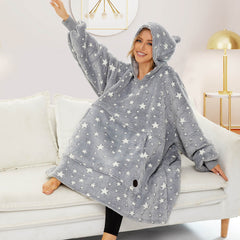 Luminous Grey Blanket Hoodie