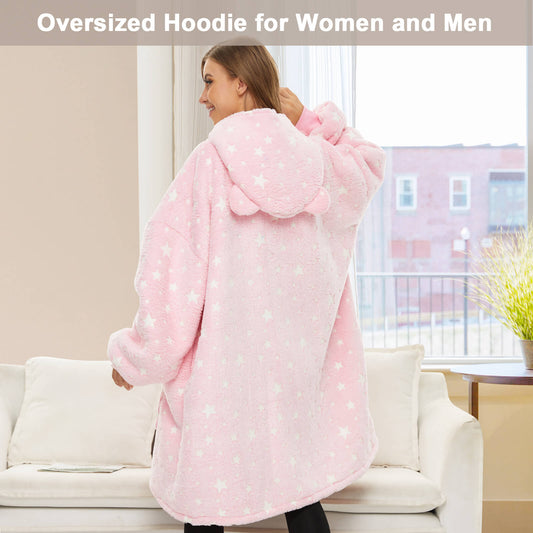 Luminous Pink Blanket Hoodie