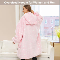 Luminous Pink Blanket Hoodie