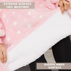 Luminous Pink Blanket Hoodie