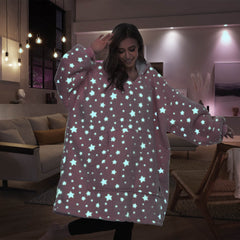 Luminous Pink Blanket Hoodie