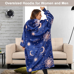 Starry Night Extra-Long Blanket Hoodie