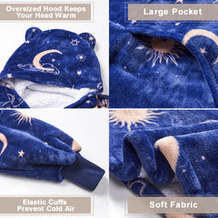 Starry Night Extra-Long Blanket Hoodie