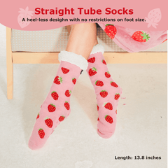 Strawberry Sherpa Socks