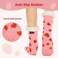 Strawberry Sherpa Socks