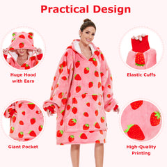 Strawberry Blanket Hoodie