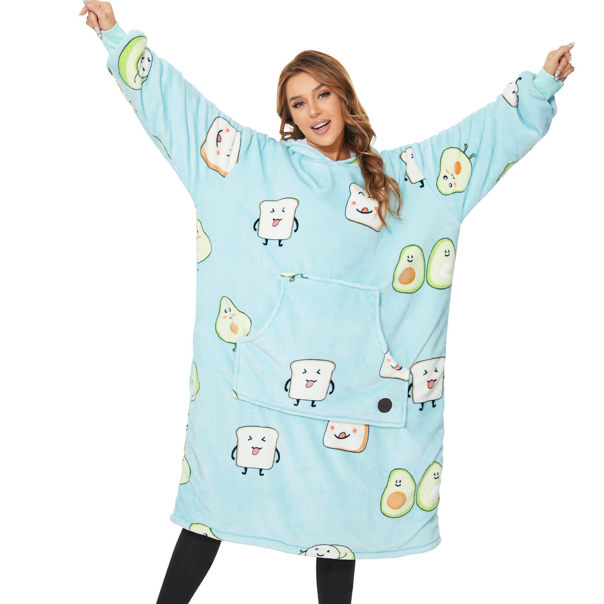 Avocado Extra-Long Blanket Hoodie