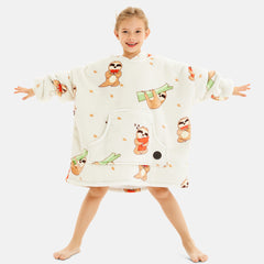 Kids' Sloth Blanket Hoodie