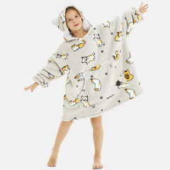 Kids' Cat Blanket Hoodie