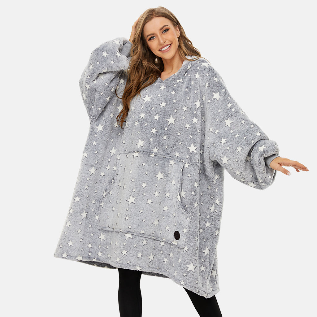 Luminous Grey Blanket Hoodie