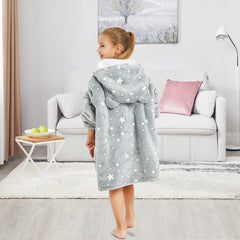 Luminous Star Wearable Blanket Hoodie for Kids, Glow in the Dark