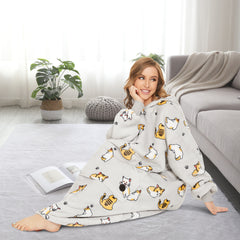 Cat Extra-Long Blanket Hoodie